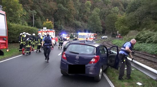 Unfall B412 Brohltal