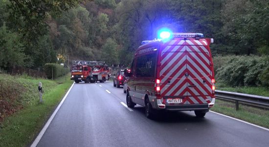 Unfall B412 Brohltal