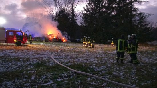 Brand Feldscheune Kalenborn