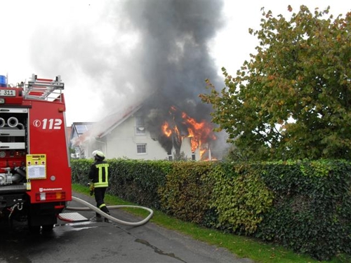 Wohnhausbrand Ramersbach